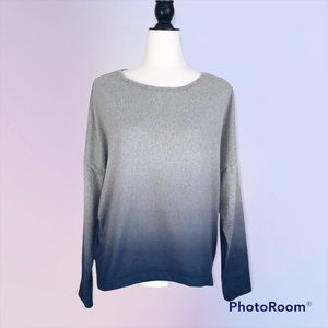 Lucky Brand Navy Ombre Pull Over Sweater Top (S)